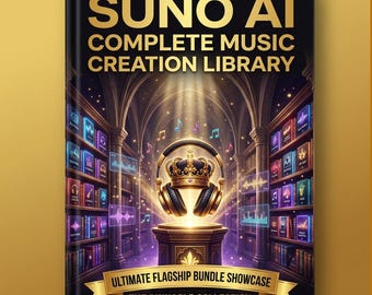 Suno AI Complete Music Creation Library – 30 Guides 2500+ Examples Every Genre E-Book Bundle