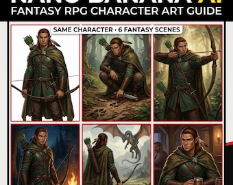 How to Make Fantasy RPG Character Art with Nano Banana AI – Guide with 60 Examples for D&D Players