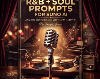 R&B + Soul Prompts for Suno AI – 120 Neo-Soul Motown Funk Gospel Slow Jam Prompts