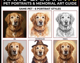 How to Create Pet Portraits & Memorial Art with Nano Banana AI – Guide with 45 Examples for Pet Owners