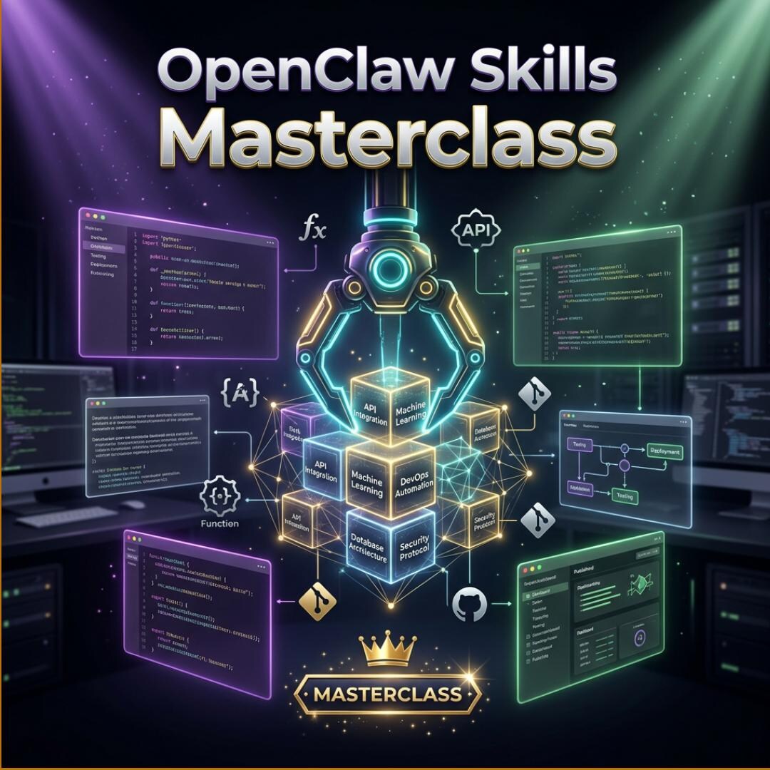 Open Claw Skills Masterclass – Write Test & Publish Custom AI Agent ...