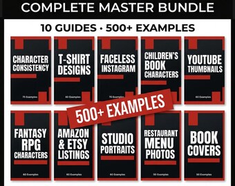 Nano Banana AI Master Bundle - 10 Complete Guides with 500+ Examples for Creators & Sellers