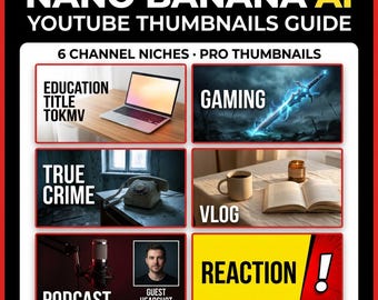 How to Create YouTube Thumbnails with Nano Banana AI – Guide with 60 Examples for Content Creators