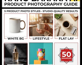 How to Create Professional Product Photography with Nano Banana AI – Guide with 50 Examples for Etsy Sellers