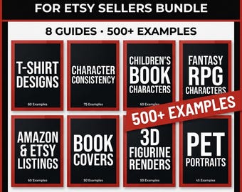 Nano Banana AI Bundle for Etsy Sellers - 8 Guides with 500+ Examples for Shop Owners