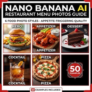 How to Create Restaurant Menu Photos with Nano Banana AI – Guide with 50 Examples for Restaurants