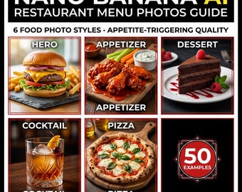 How to Create Restaurant Menu Photos with Nano Banana AI – Guide with 50 Examples for Restaurants