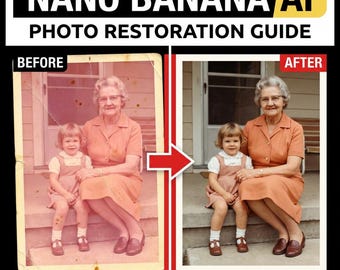 How to Restore Old Family Photos with Nano Banana AI – Guide with 40 Examples for Genealogy & Photo Restoration