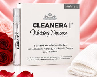 CLEANER4 Wedding Dresses: the emergency cleaning kit for your wedding dress.