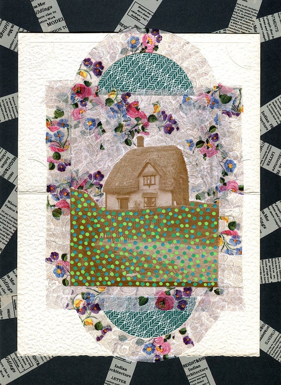 Verwunschenes Haus Vintage Fotografie Visionare Kunst Collage Etsy