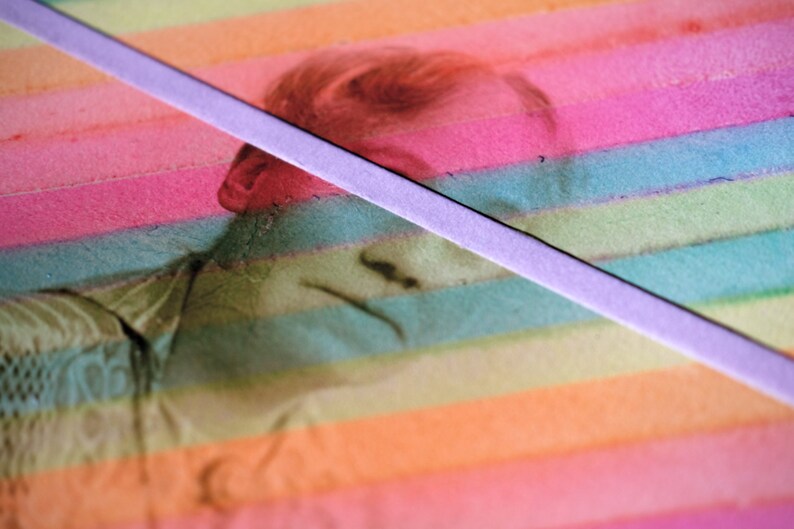 Bright Art Rainbow Collage Giclee Fine Art Print On Thick Matte German Etching Paper Surreal And Dada Print Artwork On Hahnemuuhle Paper