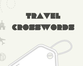 Travel Crossword Puzzle Book