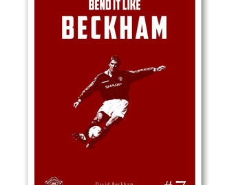 デイビッド・ベッカム　スポーツアート　プリント デイビッド・ベッカム スポーツアート プリント Amazon.co.jp