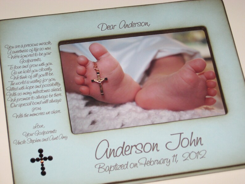 Personalized Baptism Christening Gift For Godchild / Godson / Etsy