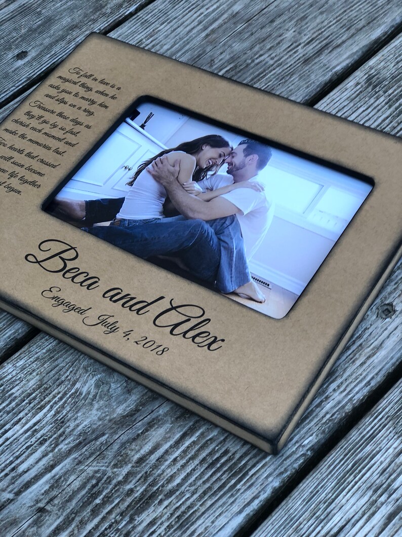 Engagement Engagement Gift Engagement Personalized Frame Etsy