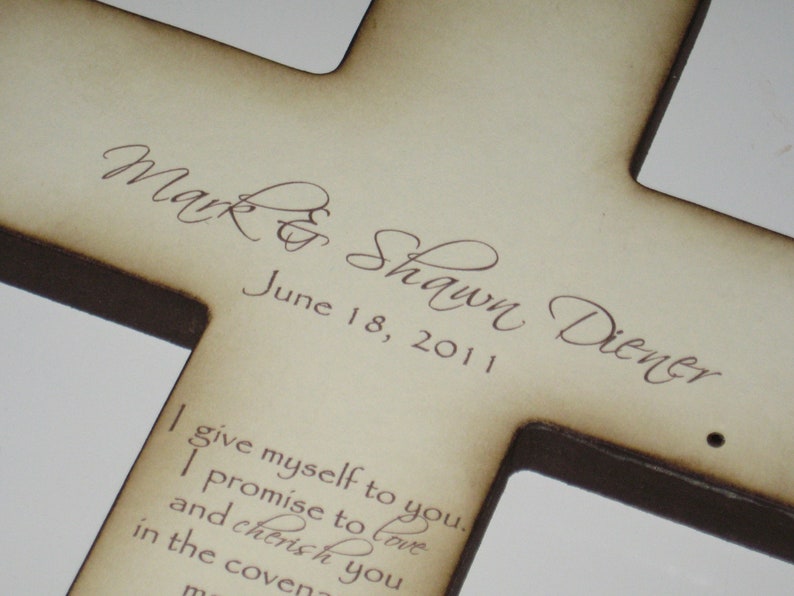 Personalized Christian Wedding Cross Gift for Bride and Etsy