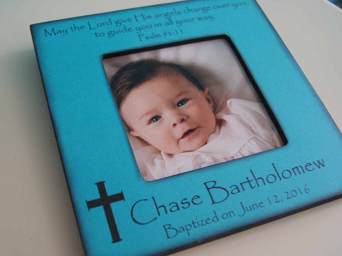 Personalized Baptism Frame for Baby Boy or Girl Gifts for Etsy