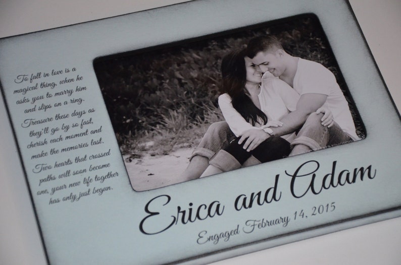 Engagement Engagement Gift Engagement Personalized Frame Etsy