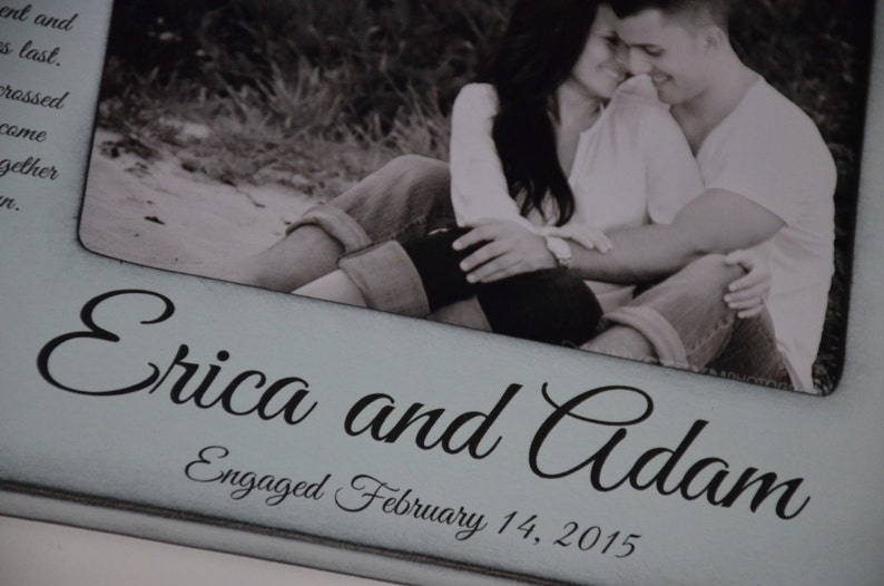 Engagement Engagement Gift Engagement Personalized Frame Etsy