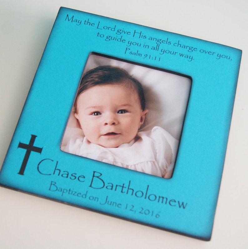 Personalized Baptism Frame for Baby Boy or Girl Gifts for Etsy