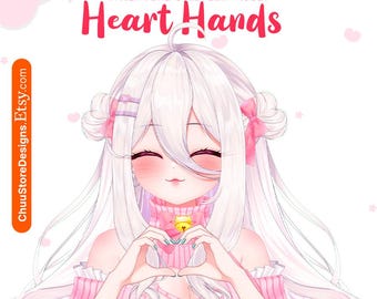 Valentinstag Live2D VTuber Aktivposten: Herzhände