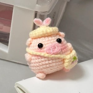 Crochet Little Piggy Pattern, Cute Pig Amigurumi PDF Tutorial, Easy Crochet Farm Animal Soft Toy Tutorial for Beginners, Digital Download
