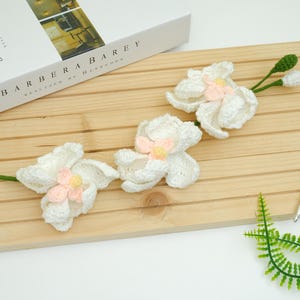 Modello all&#39;uncinetto per orchidee phalaenopsis, decorazioni floreali fai da te per la casa, PDF di fiori realistici per decorazioni, bouquet di filati, regalo di inaugurazione della casa o per matrimonio