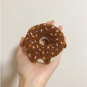 Crochet Donut Amigurumi Pattern PDF, Cute Donut Plushie, Crochet Stuffed Food, Digital PDF for Keychains, Handmade Gifts, or Cute Home Decor