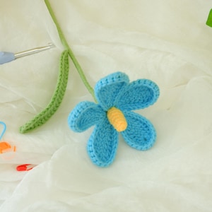 Easy Crochet Dried Violet Flower Pattern, Beginner-Friendly,Step-by-Step Tutorial PDF for Mother&#39;s Day Gifts, Gift Ideas, Home Decoration