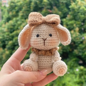 Crochet Little Bunny Pattern, Cute and Sweet Amigurumi Plush Toy PDF for Handmade Gifts, Baby Room Decor, Cute Collectibles, or Easter Decor