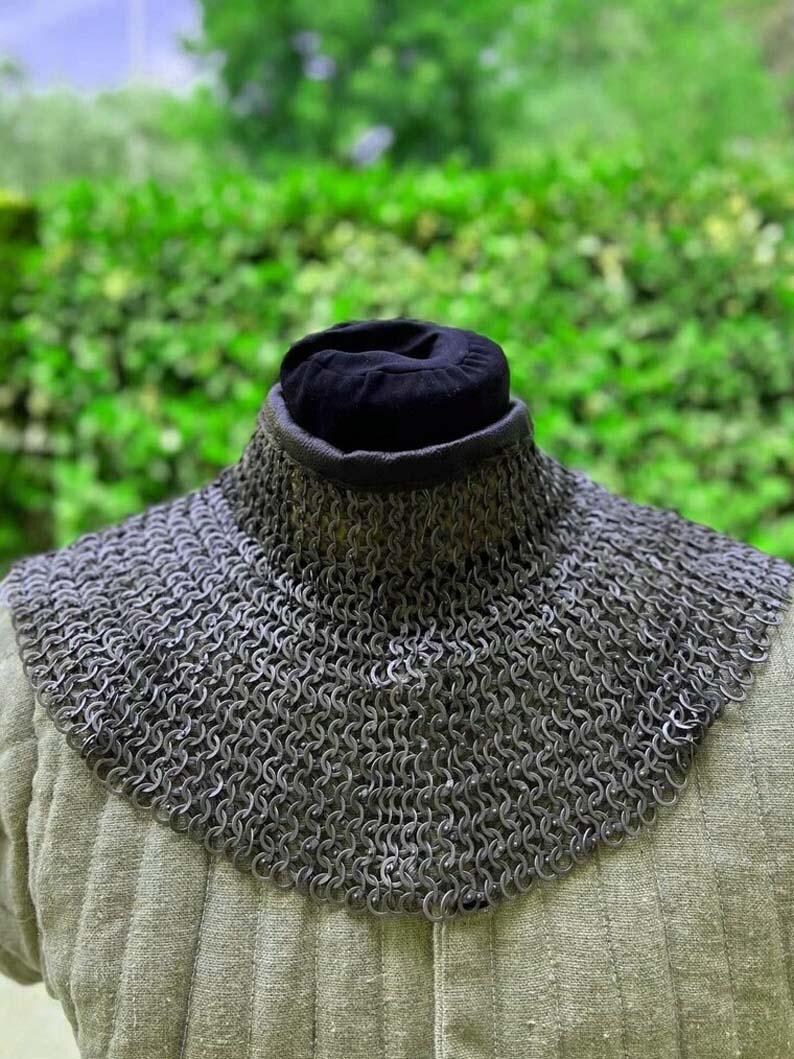 A Medieval Chainmail Collar, Worn as Protective Armor for the Neck. - Etsy