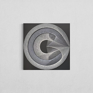 ETERNITY - Handmade String Art - Modern Wall Decor for Living Spaces - Unique Geometric Design on Wood