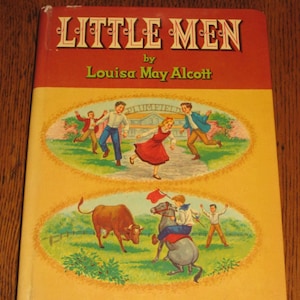 Little Men Book 1955 Lousia May Alcott Whitman Publishing Near Mint Condition Unread Illustrated by Jill Elgin Vintage Childrens Book