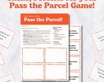 Pass The Parcel Game Tasks, Pass The Parcel Game Forfeits, Party Games, Printable Game, Instantly Download and Ready To Use. Pass the Prize