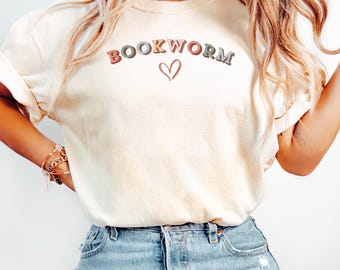 Bookworm Tshirt, Teacher Reading Shirt, Librarian Shirt, Booklover Tee