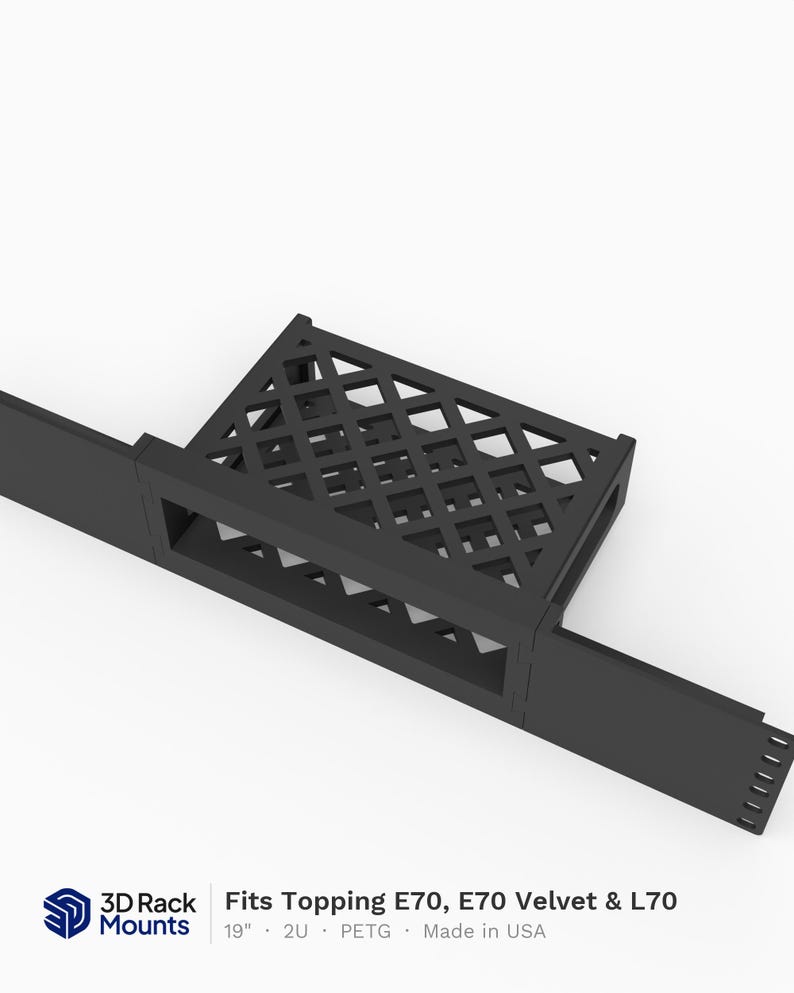 Ont Rack 2u Topping E70, E70 Velvet et L70 en rack 19