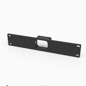 May include: A black 1U rack mount bracket designed for JetKVM 1/2/3/4 devices. The mount features a central rectangular cutout and four mounting holes on the sides. Text on the image reads: 3D Rack Mounts, Fits JetKVM 1/2/3/4, 10 inch, 1U, PETG, Made in USA.