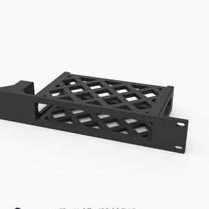 May include: A black 3D printed rack mount for an Nvidia Shield TV Pro. The mount features a lattice-style grid base for ventilation and a flat front panel with mounting holes. Text on the image reads: 3D Rack Mounts Fits Nvidia Shield TV Pro 19" 1U PETG Made in USA.
