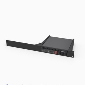 19-inch Lenovo ThinkCentre Tiny rackmontage - past op M70q-M90q en M710q-M920q - 1U