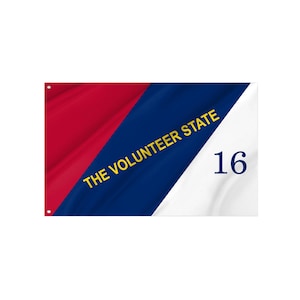 Tennessee 1897-1905 Flag - Durable UV Protected Polyester | Indoor Outdoor Use | Made in Europe | Free Fast Shipping