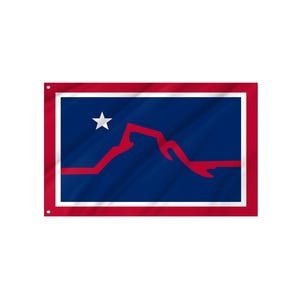 Powell, Wyoming Flag - Durable UV Protected Polyester | Indoor Outdoor Use | Made in Europe | Free Fast Shipping
