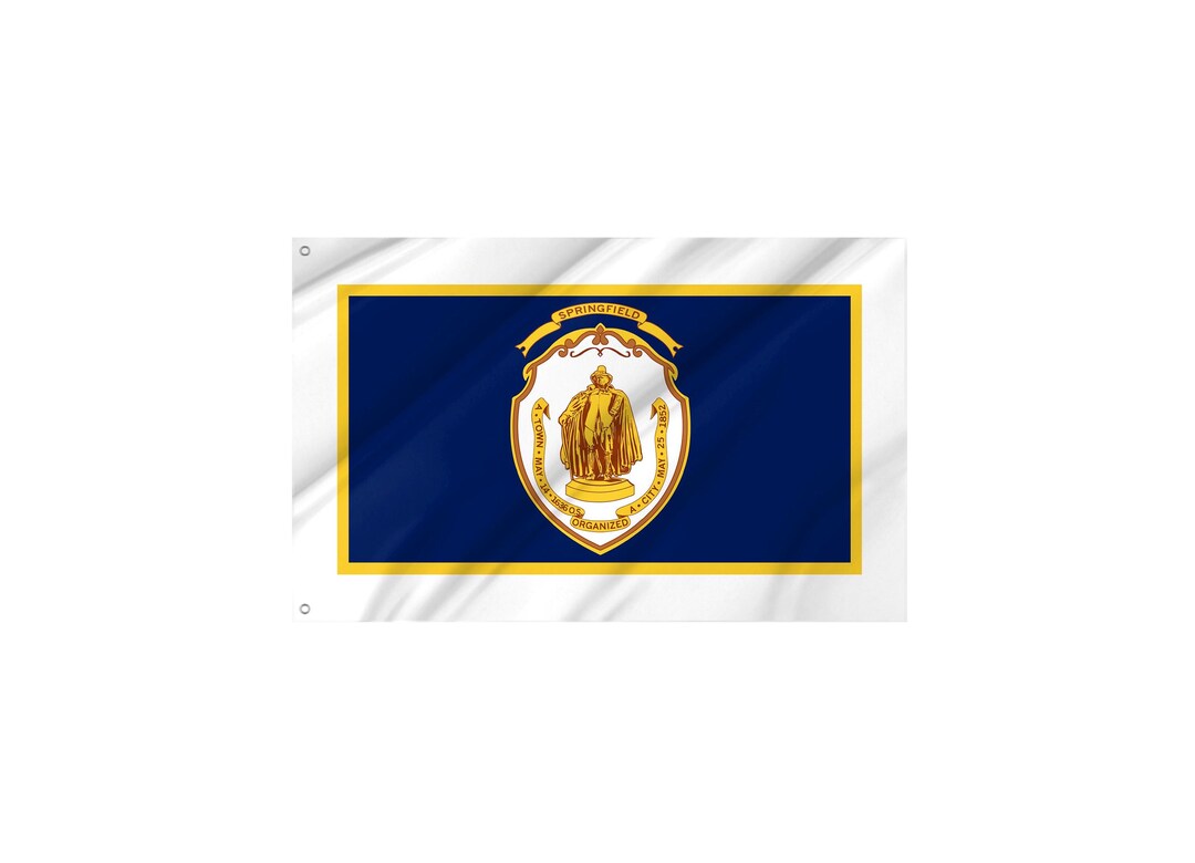 Springfield Ma Flag Springfield Massachusetts Flag - City Flag | Made in Europe | Double ...