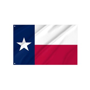 Texas State Flag - Durable UV Protected Polyester | Indoor Outdoor Use | Made in Europe | Free Fast Shipping