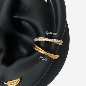 16G 8 mm-10 mm titane or croix ligne or cliquet, anneau de nez, anneau en or, cliquet de conque, boucle d'oreille hélix, cerceau articulé cartilage, cliquet de nez