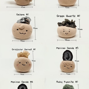 Rohkristallfiguren(4), lächelnde Steine, Schreibtisch-Haustier, Rohmineralien, Geoden, Kristallhandwerk, Kristallbohnen, Kristallhaustier, Kristalligel Bild 9