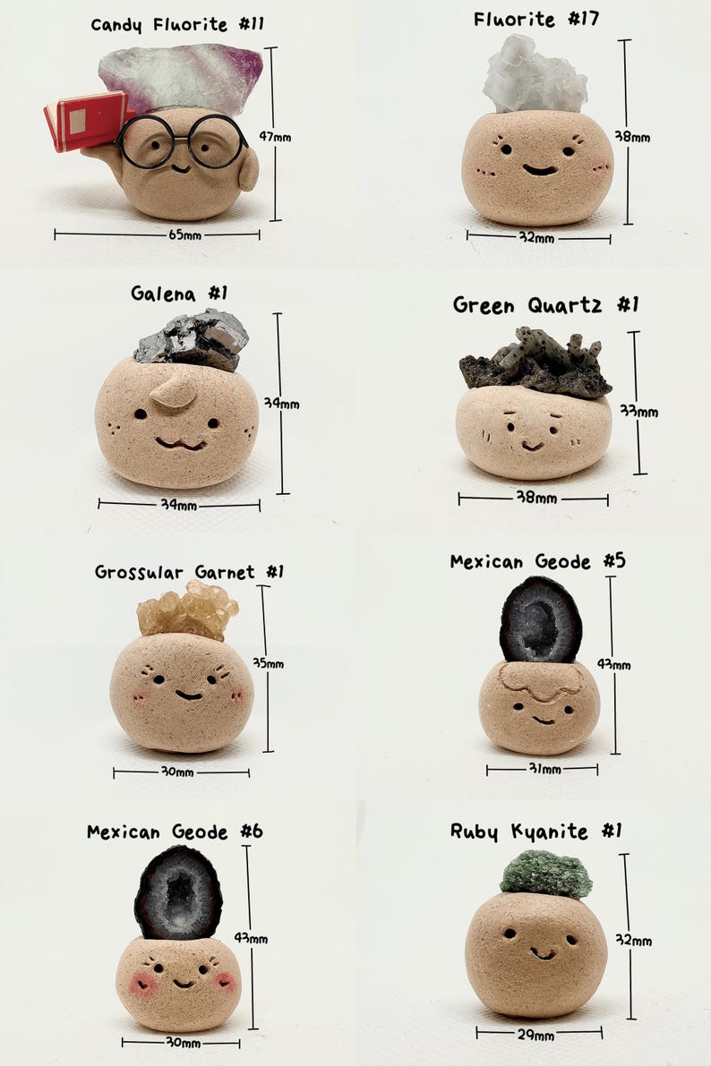 Rohkristallfiguren(4), lächelnde Steine, Schreibtisch-Haustier, Rohmineralien, Geoden, Kristallhandwerk, Kristallbohnen, Kristallhaustier, Kristalligel Bild 9