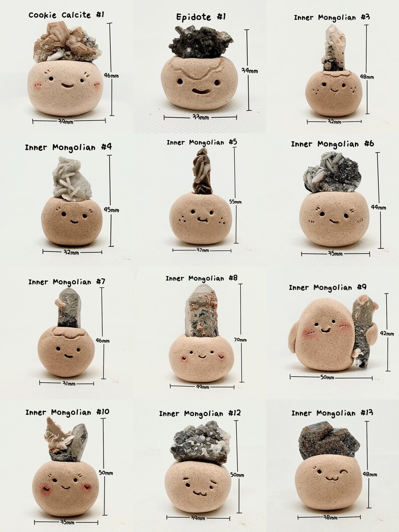 Rohkristallfiguren(4), lächelnde Steine, Schreibtisch-Haustier, Rohmineralien, Geoden, Kristallhandwerk, Kristallbohnen, Kristallhaustier, Kristalligel Bild 8