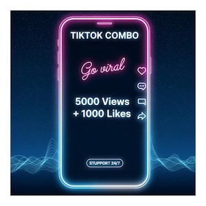 TikTok 5000 wyświetleń 1000 polubień | 100% bezpieczeństwa | Natychmiastowe zwiększenie oglądalności filmów na TikToku