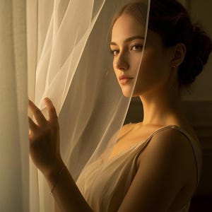 Soft Linen Sheer Curtain , 9  Color Options , Sheer Linen Drapes – Sheer for Living Room - Vintage Luxury Sheer Curtains