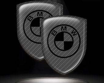 BMW Emblem Shield: Silicone Car Sticker, Interior Badge